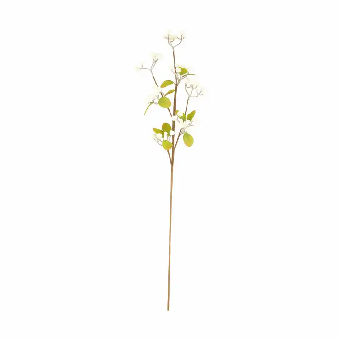 Branch Berries Artificial 77x25x3cm - White