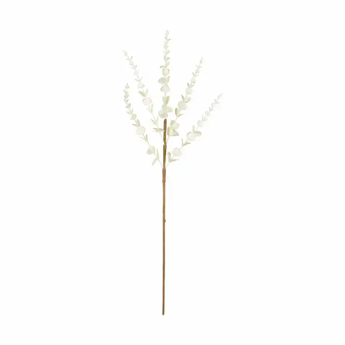 Branch Eucalyptus Artificial 77x30x5cm - White