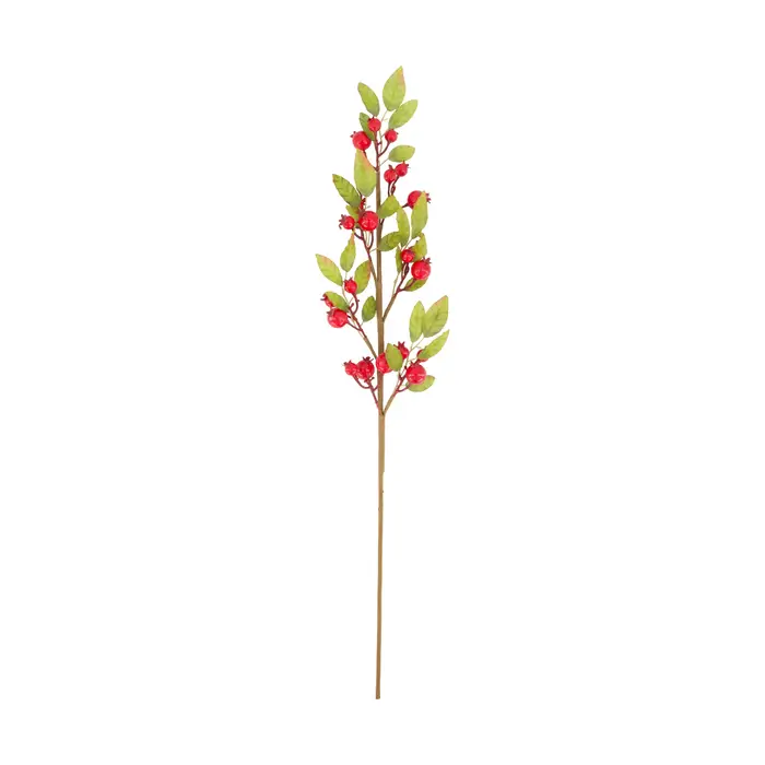 Branch Pomegranate Artificial 77x25x5cm - Red