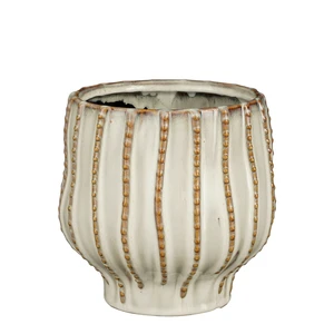 Cathy Pot Round Off White Size : 17xd18cm