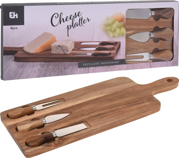 Cheese Board Set 3 Cheese Knives