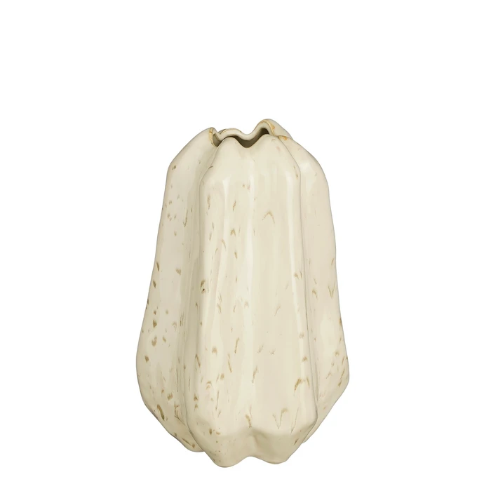 Crista Vase Cream Size : 25.5cm