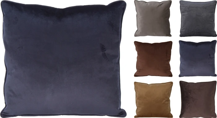 Cushion 40x40cm Velvet - 6 Assorted