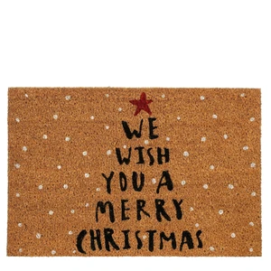 Doormat 60x40cm Variety : Merry Christmas Brown