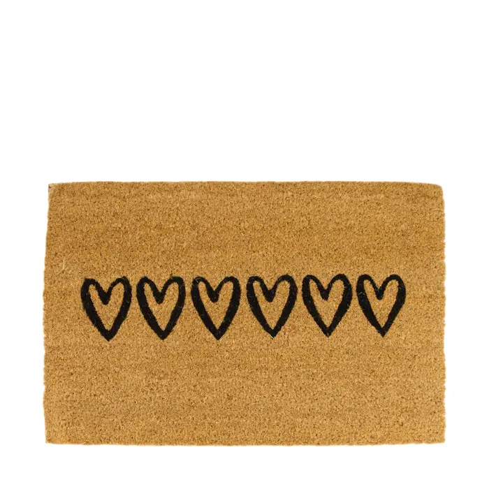 Doormat Heart Coco 58x38x1.5cm