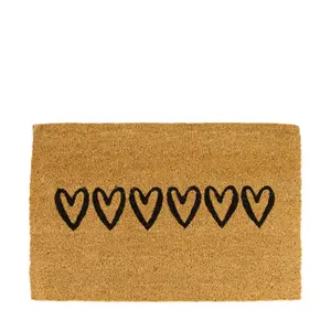 Doormat Heart Coco 58x38x1.5cm