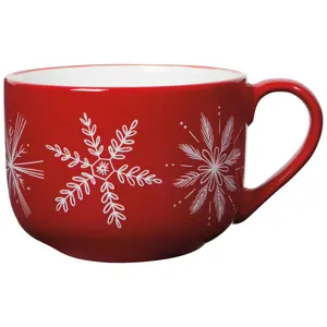 Latte Mug - Snowflakes - image 1