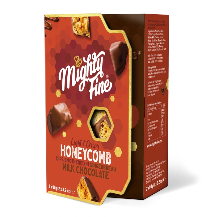 Mighty Fine - Milk Chocolate Gingerbread Honeycomb Dips - 180g