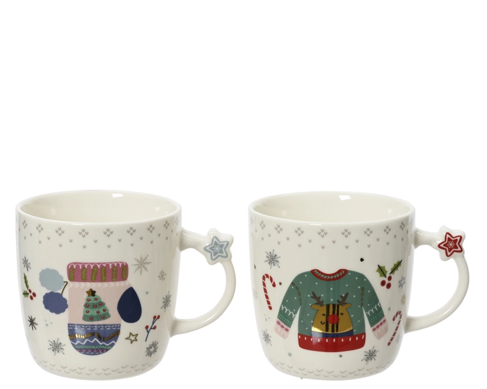 Mug  Xmas Porcelain Variety : Mitten