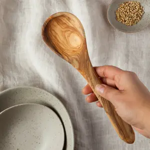 Olive Wood Curved Spoon - image 2