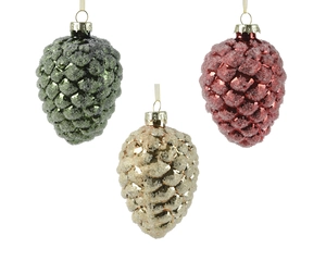 Pine Cone Ornament 10cm Color : Gold