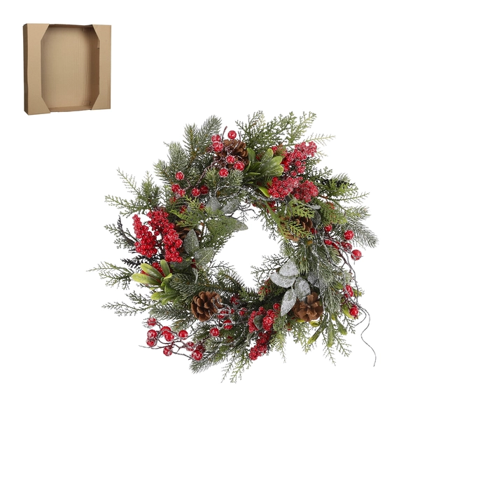 Randell Wreath Red - 40cm