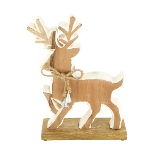 Reindeer Mango Wood 20x6x29cm