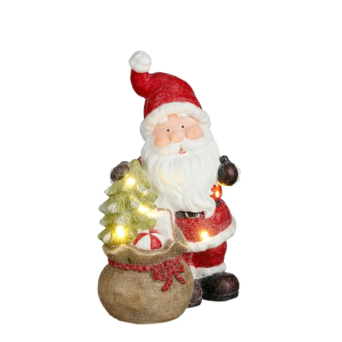 Santa with LED Battery Operated - 43.5cm