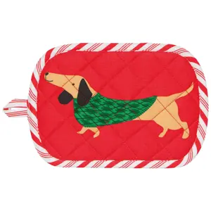 Shaped Potholder Holiday Hounds - image 1