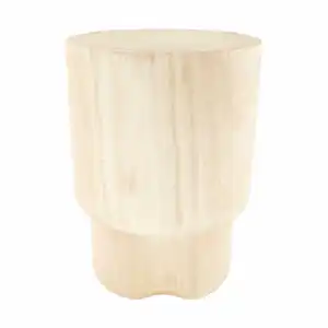 Side Table Paulownia Wood 28x28x38cm - Natural