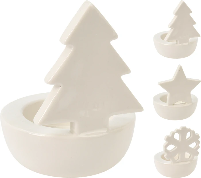 Tealight Holder With Figurine Variety : Snowflake