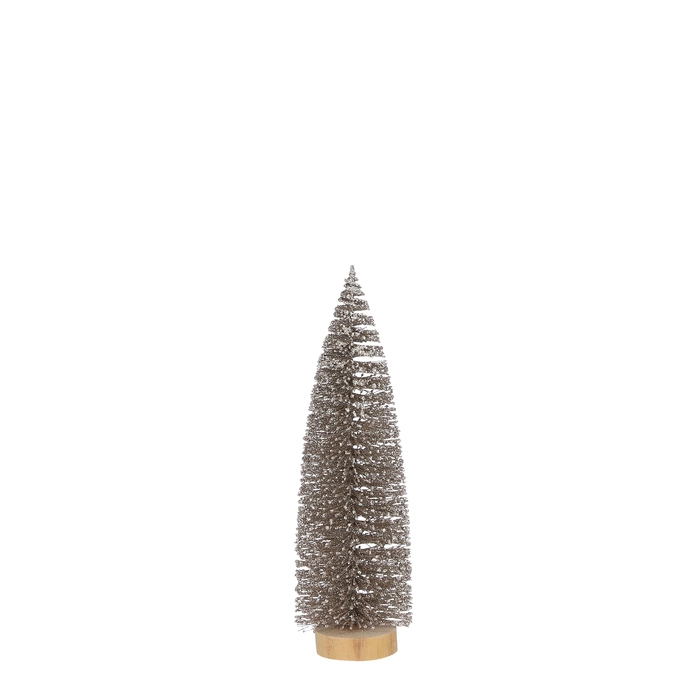 Tree - Bottle Brush 2024 "Color: Champagne","Size: h25xd8cm"