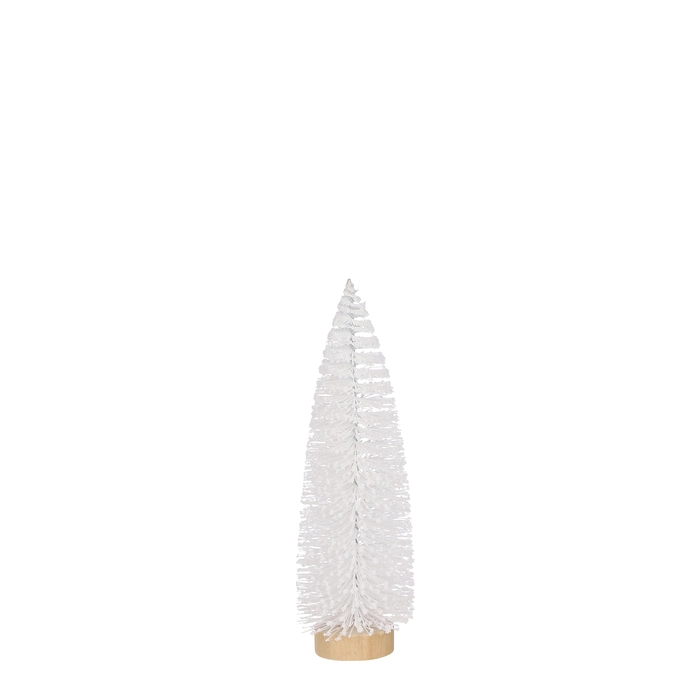 Tree - Bottle Brush 2024 "Color: White","Size: h25xd8cm"