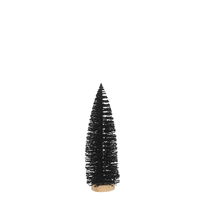 Tree - Bottle Brush "Color: Black","Size: h25xd8cm"