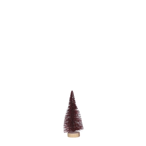 Tree Bottle Brush "Color: Red Glitter","Size: h15xd6cm"