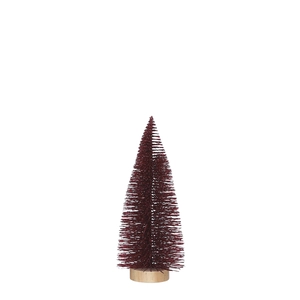 Tree Bottle Brush "Color: Red Glitter","Size: h25xd8cm"