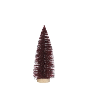 Tree Bottle Brush "Color: Red Glitter","Size: h32xd10cm"