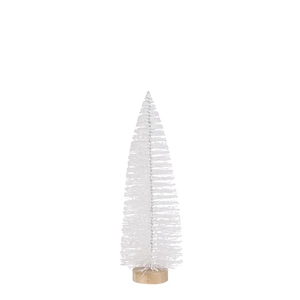 Tree - Bottle Brush "Color: White","Size: h32xd10cm"