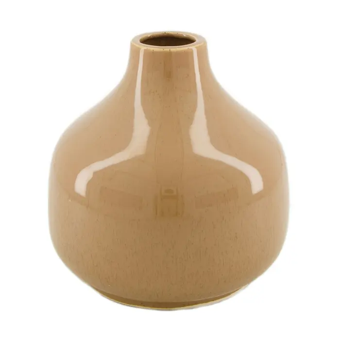 Vase Ceramic 17.5x17.5x17.5cm - Light Brown