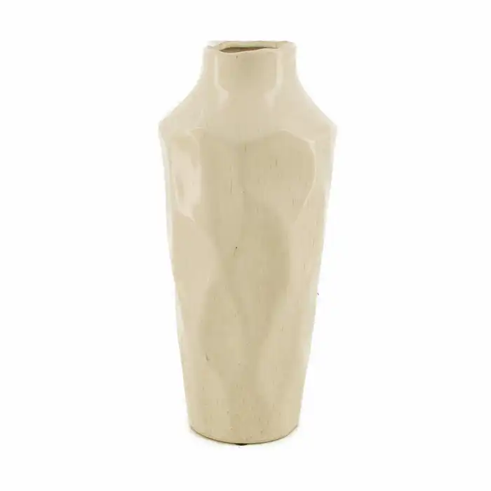 Vase Ceramic Off White Size : 13.5x30.5cm