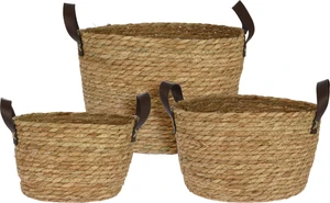 Woven Basket With Handle Size : 26cm