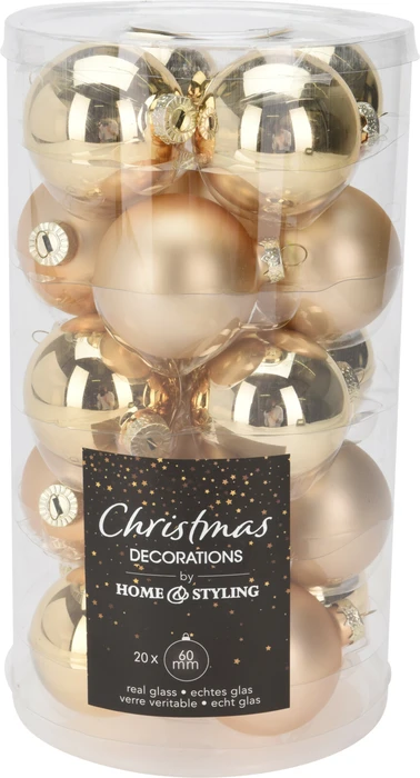 Xmas Ball 60mm Set of 20 Color : Gold