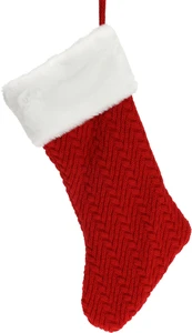 Xmas Stocking Deluxe Knit 40cm